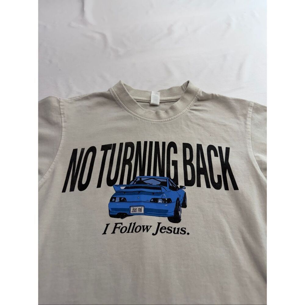 Lane Seven No Turning Back I Follow Jesus T-Shirt Size Small